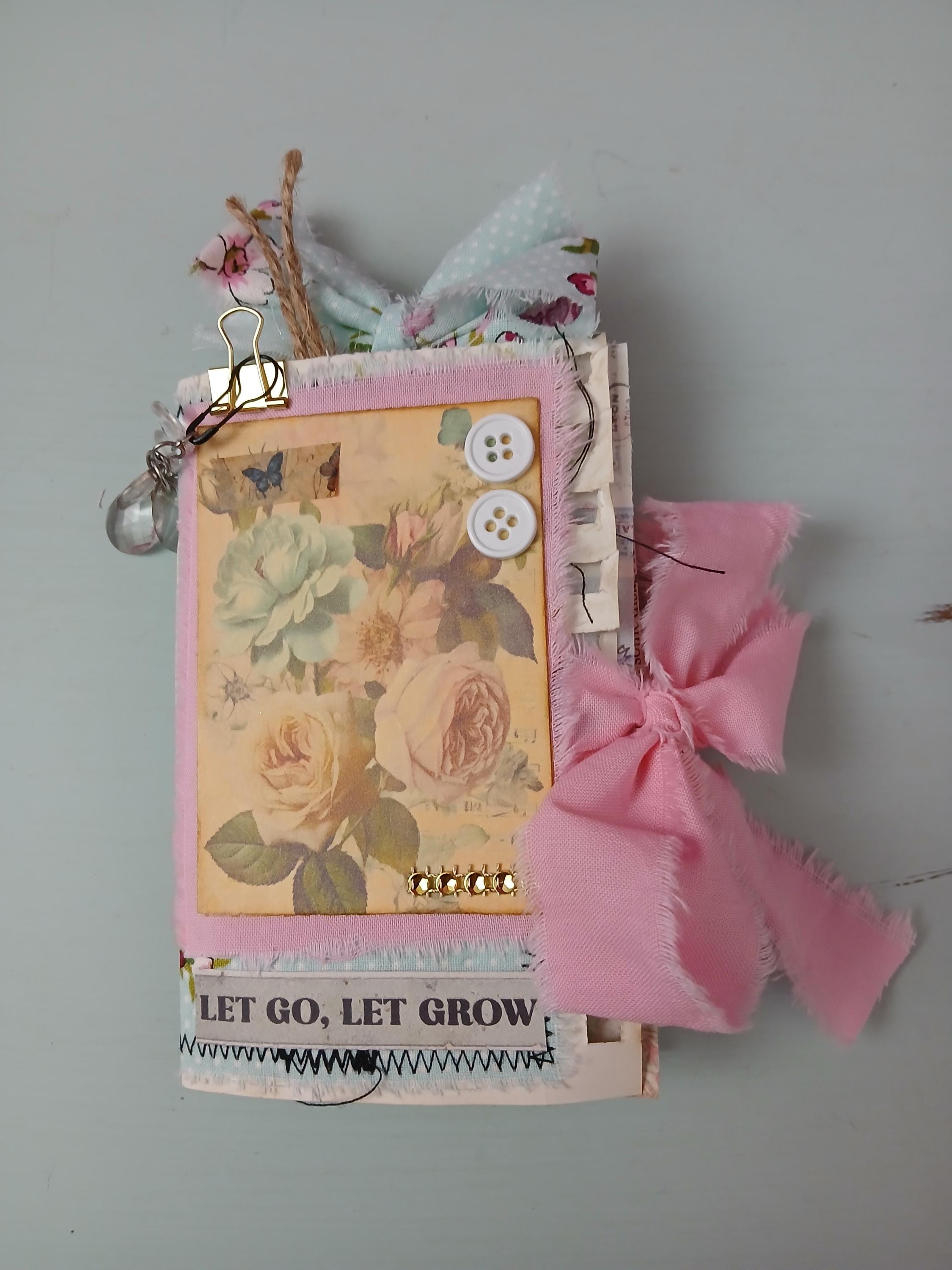 Handmade Mini Fabric Junk Journal, 1 Signature, 3-1/2" X 5-1/2" - Etsy