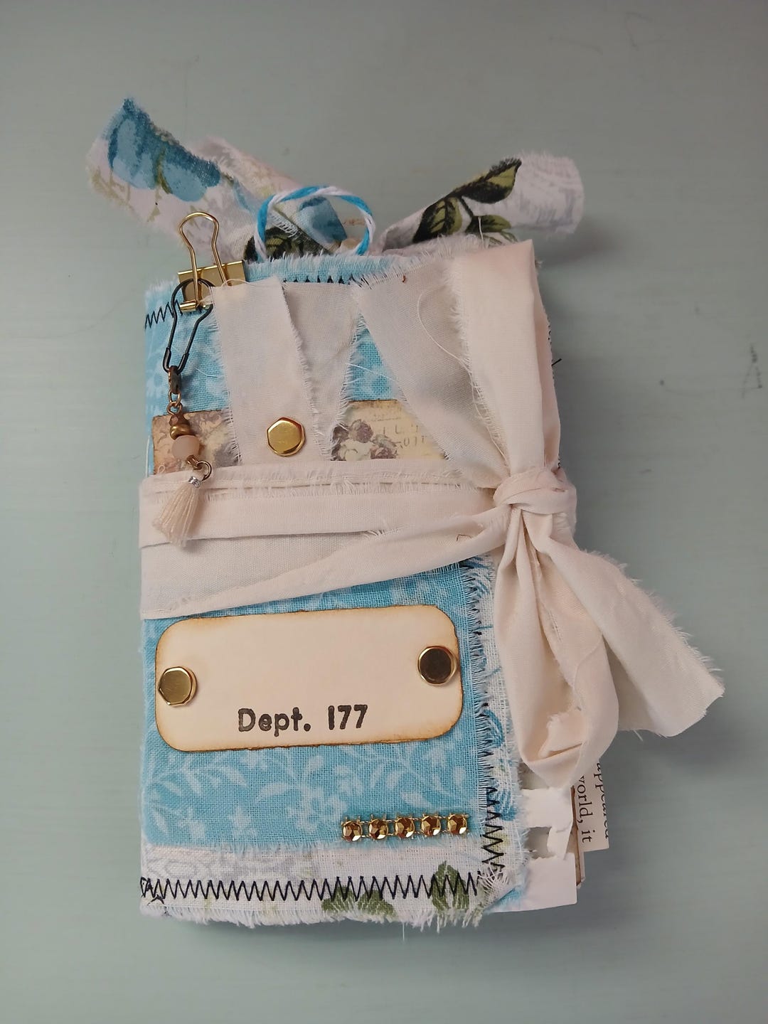 Handmade Mini Fabric Junk Journal, 1 Signature, 3-1/2" X 5-1/2" - Etsy