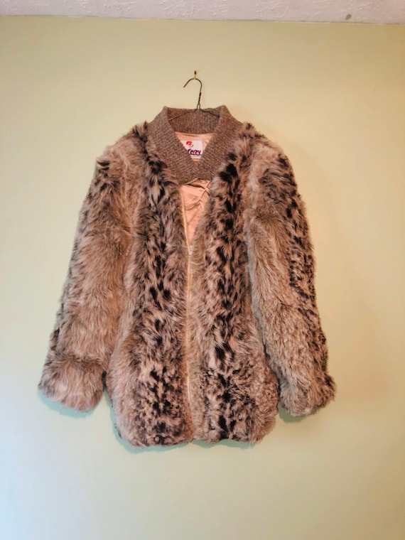 80s Faux Fur Teddy Bear Coat