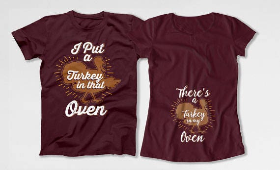 thanksgiving maternity shirt couples