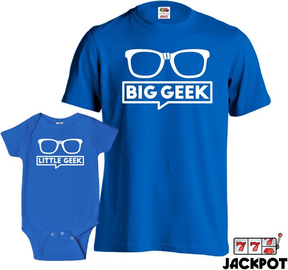 Daddy Son Matching Dad Baby Matching Big Geek Little Geek White Father Son Shirts Father Baby Matching Geek Gift Dad Son Tshirts