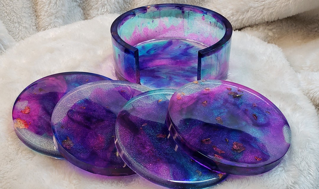 Galaxy Theme Coaster Set Etsy