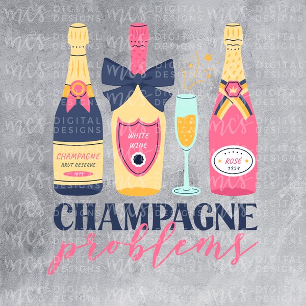 DIGITAL DOWNLOAD; Champagne Problems,  PNG, Champagne png, Tswift png, Champagne bottle png, sublimation, bow png