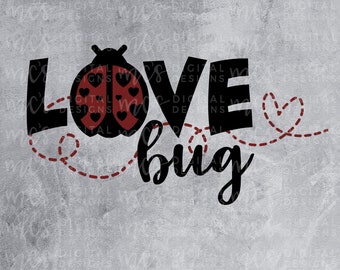TÉLÉCHARGEMENT NUMÉRIQUE; Bug d’amour, Lady Bug Svg, Be my Valentine, Little boy/girl valentine svg Valentines day, Valentines day svg