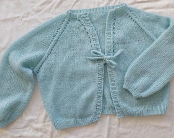 Mohair cardigan knitting pattern PDF, Easy sweater for beginners, Oversized knitwear tutorial