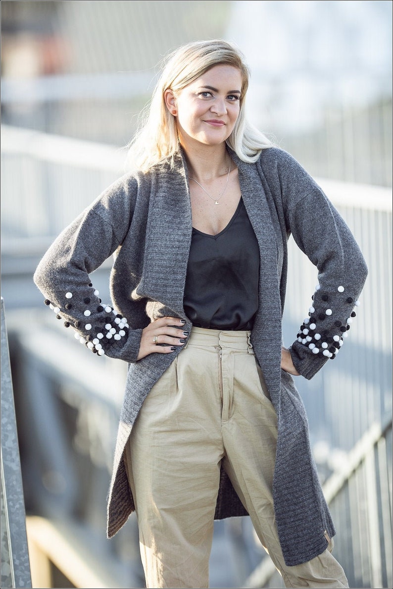 long winter cardigan coat