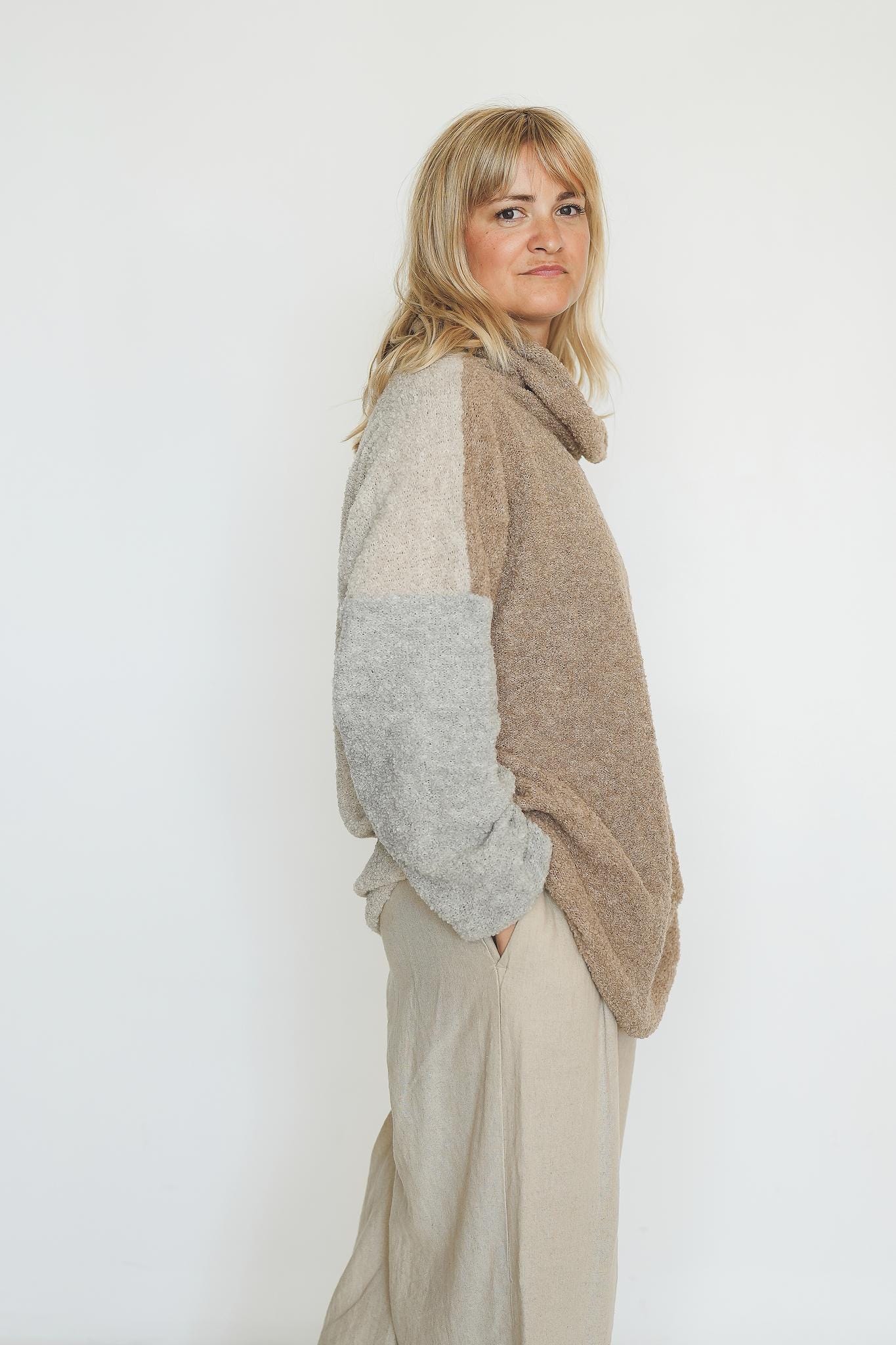 Alpaca knit sweater, Oversized wool jumper for women, Fall Winter loose fit sweatshirt, Cozy handmade pullover, Gift for Her