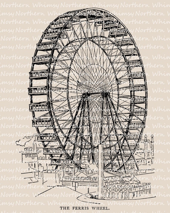 Riesenrad Clipart Karneval Clipart Zirkus Clip Art Etsy