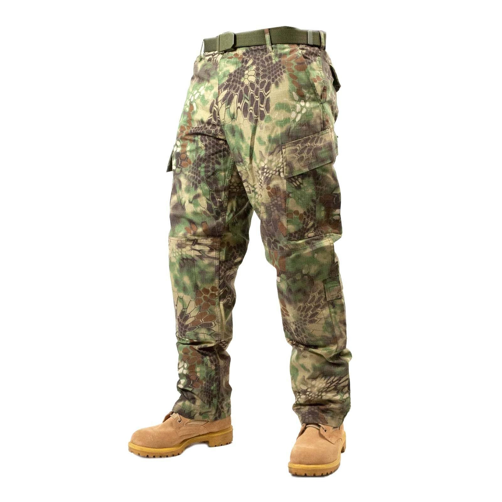 MFH BDU combattimento Pantaloni Ripstop Vegetato Woodland