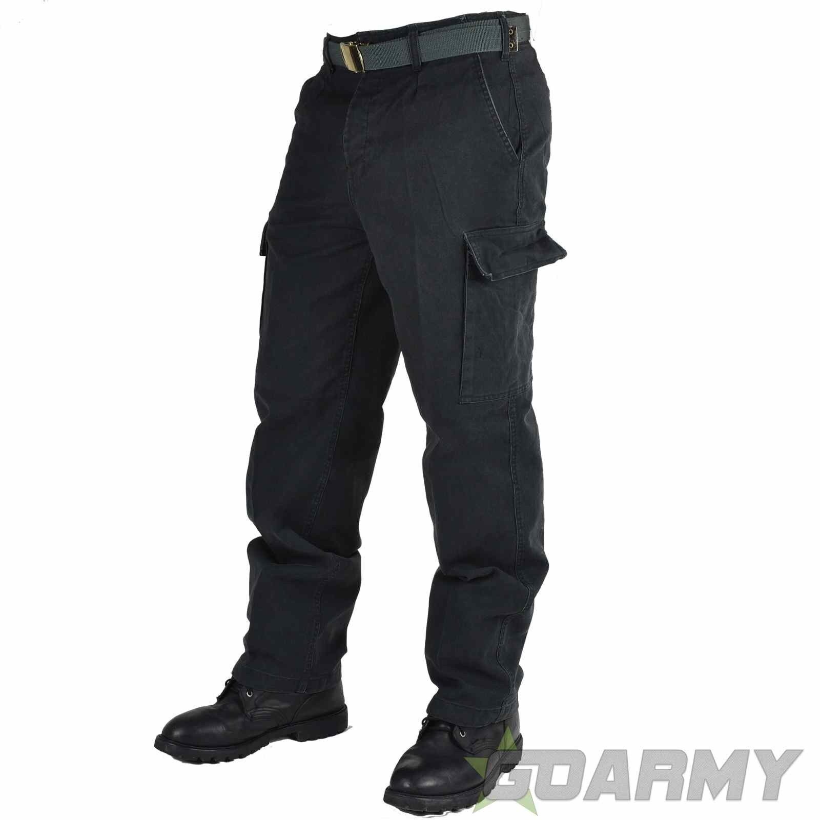 Image of German Army Moleskin Trousers Black