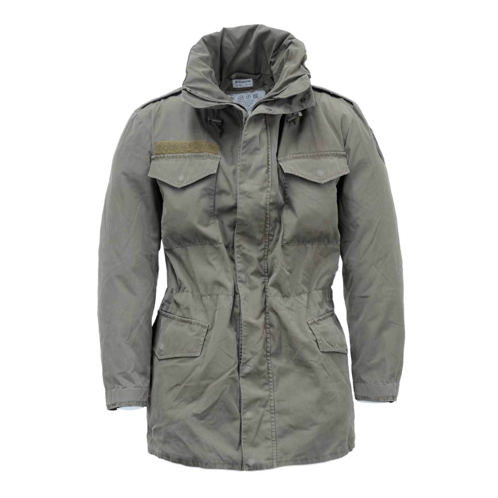 Original Austrian BH army combat M65 jacket OD military olive drab Parka Military surplus