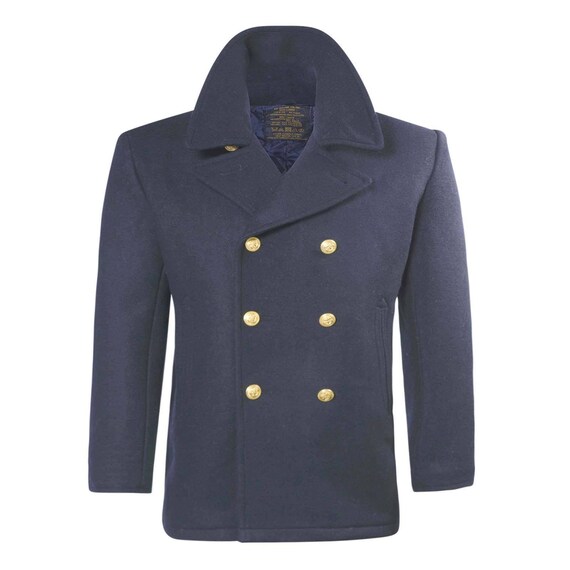 German Navy Wool Mix Peacoat