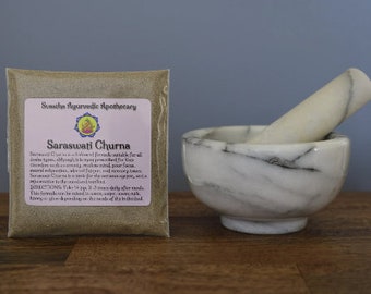 Organic Saraswati Churna, Traditional Ayurvedic Formula for the Mind