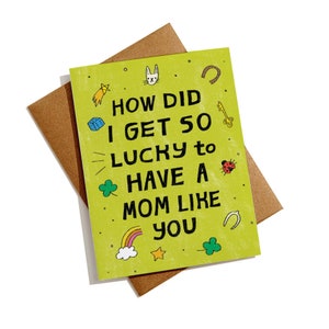 Greatest Mom Card, Best Mom Mother&#39;s Day Card, Green Mother&#39;s Day Card, Mother&#39;s Day Gifts, Card for Mom, Happy Mother&#39;s Day
