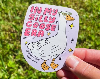 Silly Goose Era Sticker: Funny Laptop Decal