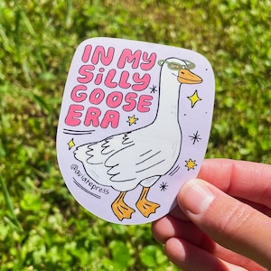 Silly Goose Era Sticker: Funny Laptop Decal