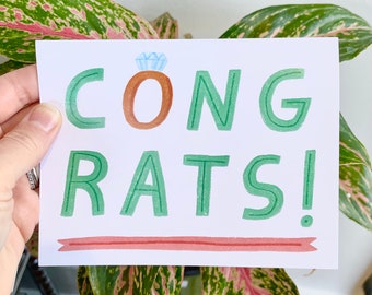 Congratulations Engagement Card: Newlyweds Wedding Card