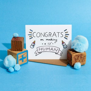 Congratulations Card Baby | Funny Baby Greeting Card | New Baby Card | New Baby Congratulations Card | congratulations pregnancy