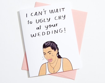 Funny Kardashian Engagement Card