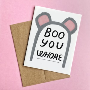 Filles méchantes, carte d'Halloween drôle, carte d'anniversaire gothique, carte meilleur ami, carte d'Halloween, Regina George, citation de film, meilleur ami d'Halloween