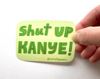 Anti Trump Elon Sticker: Funny Political Vinyl Decal, Kanye Sticker, Liberal, Democrat