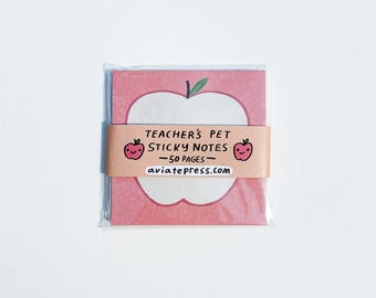 Fun Apple Sticky Notes, Teacher's Pet Stationery