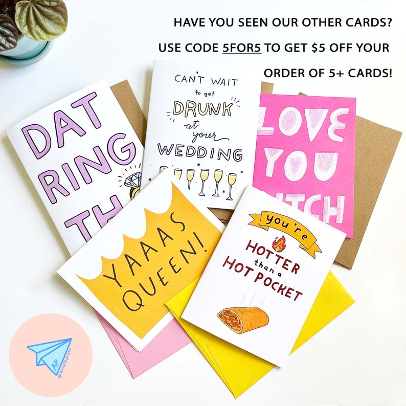 Thanks for Being Hot Card Funny Love Card Funny Valentine's Day Card Funny boyfriend card Funny girlfriend card you're hot card image 5