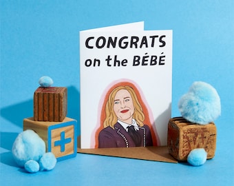 Moira Rose 'Congrats on the Bébé' Baby Shower Card