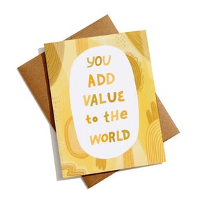 Carte d'encouragement, Cadeau d'appréciation pour un enseignant, Vous valez bien, Carte de positivité, Cartes d'affirmation, Cadeau pour entraîneur, Cartes de sympathie