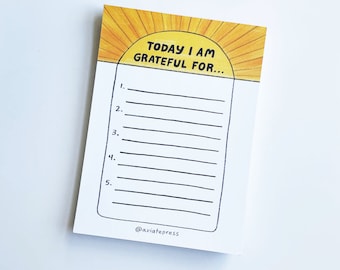 Gratitude Journal | Gratitude Notepad | Self Care Gift | Gratitude Gift