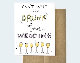 Best Friend Engagement Card, Engagement Card, Marriage Card, Funny Engagement Card, Congratulations Card, Engaged Card, Funny Card