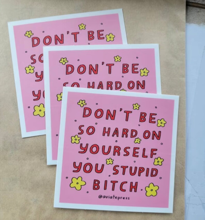 Funny Self Care Sticker: Waterproof Laptop Decal image 8