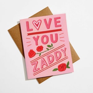 Zaddy Card | Funny Father's Day Card | First Father's Day Card | Daddy Card | First Father's Day Card | Card for Husband