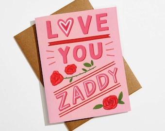 Zaddy Card: Funny Birthday Card for Him