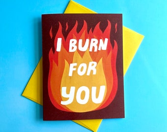 I Burn For You Card | Bridgerton | Bridgerton Card | Burn for You Card |