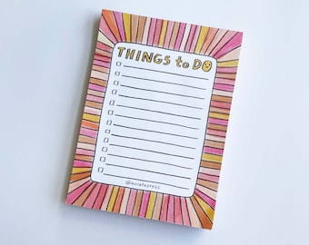 To Do List Notepad | Daily List Notepad | To Do Notepad | cute to do list