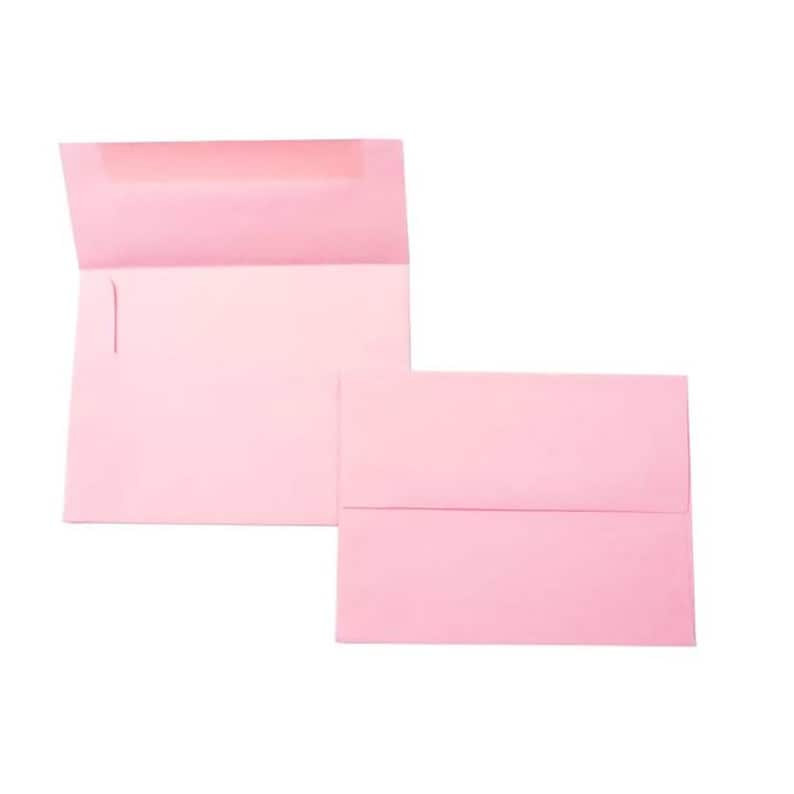 pink A2 envelope