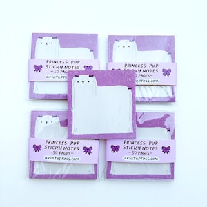 Fun Sticky Notes, Teacher Gift, Teacher Appreciation, Office Accessories, Cute Sticky Notes, Kawaii Stationery, Apple Gift, Dog Lover Gift