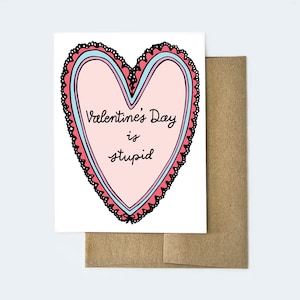 Anti-Valentijnsdag, kaart voor vriend, Galentine's Day, kaart voor vriendin, grappige valentijnskaarten, kaart opvrolijken, grappige beste vriend