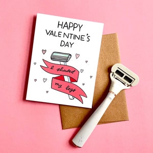 I Shaved Card, Funny Valentine Card,