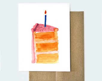 Watercolor Birthday Card | Birthday Card for Friend