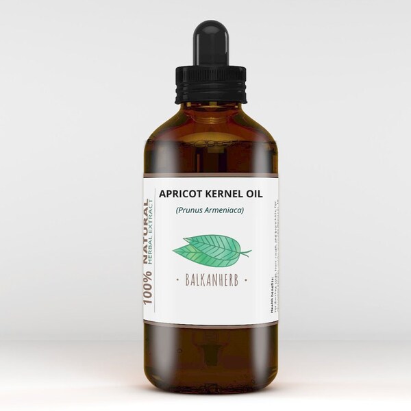 100% Pure Cold-Pressed APRICOT KERNEL Oil, Natural Moisturizer for Skin and Hair