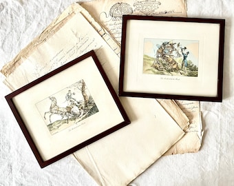 Pair of aquatint engravings after Carle Vernet's Road Accidents