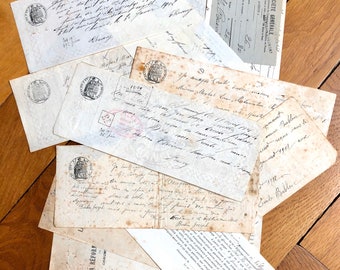 12 bills of exchange on watermarked paper