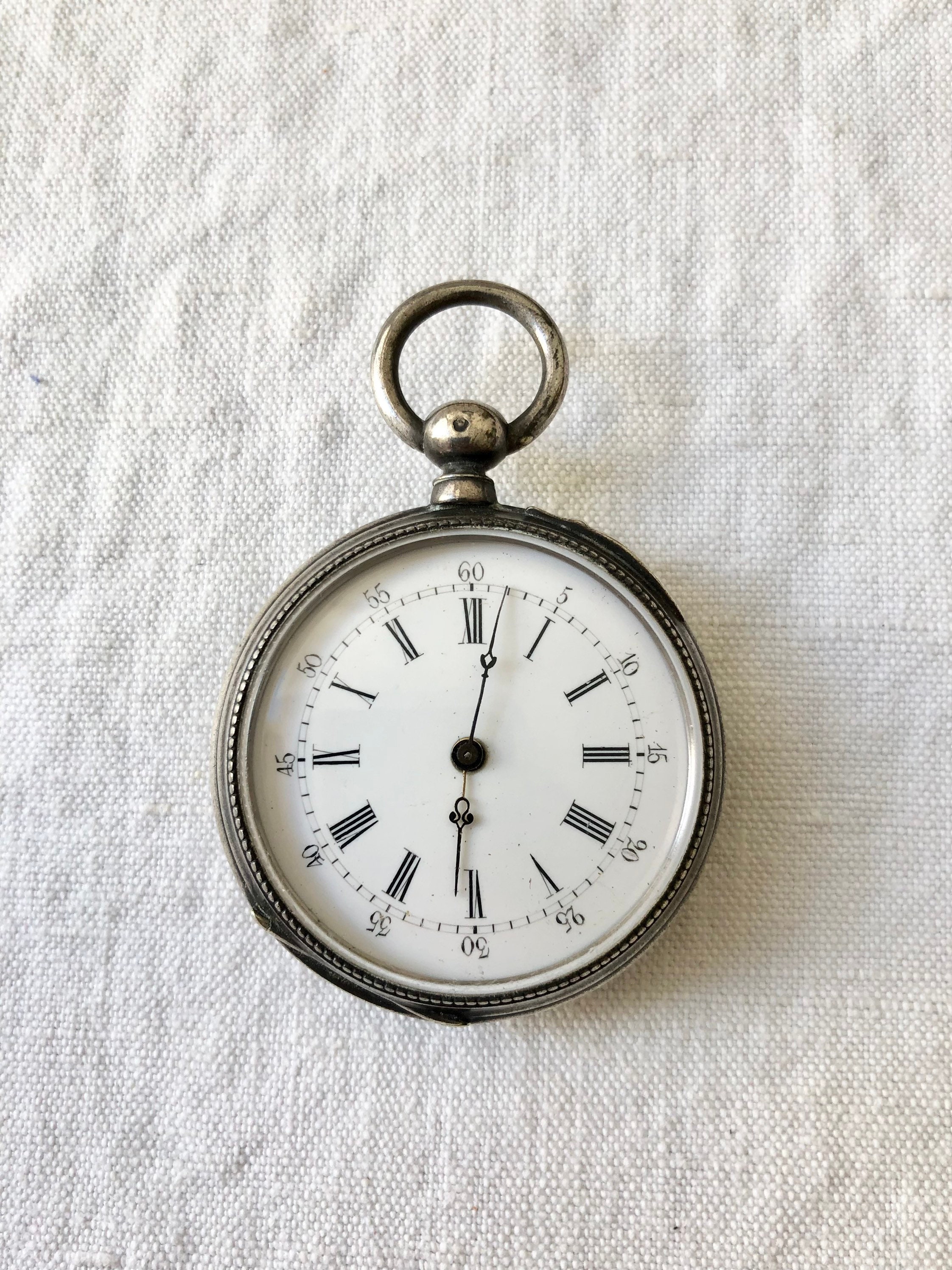 Reloj de bolsillo Napole n III en plata de ley Etsy Espa a