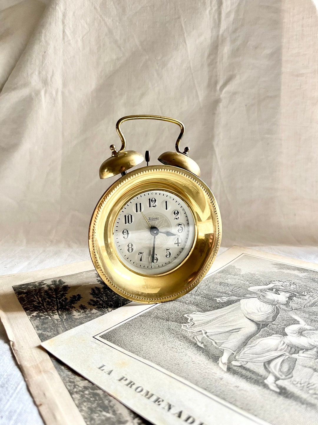 Vintage German Kaiser Mechanical Alarm Clock in the Shape of a Etsy