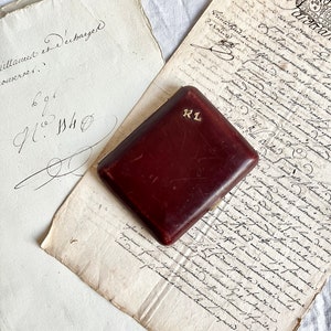 Etui à cigarettes porte cartes anglais monogrammé RL en cuir