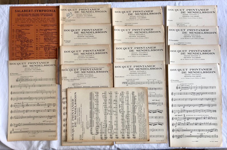 Set of 4 old orchestral scores image 3