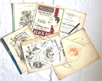 Set of 6 old piano scores