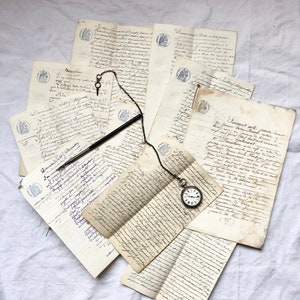 Lotto di 11 documenti notarili antichi